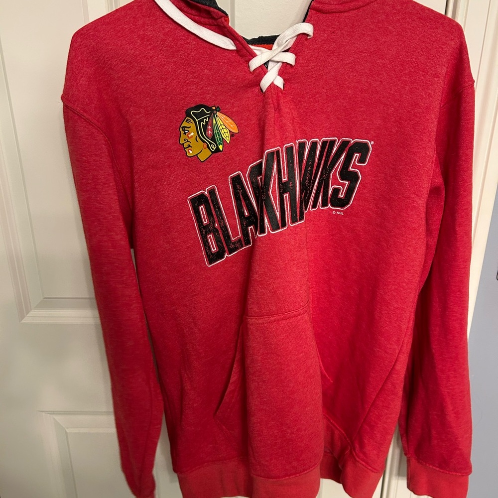 Reebok Red Blackhawks Hoodie